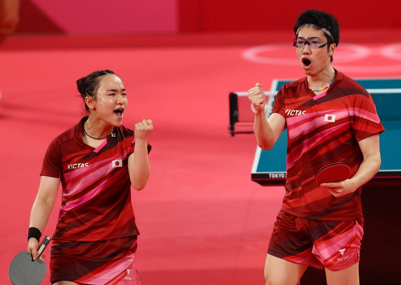 Bóng bàn Nhật Bản đánh bại Trung Quốc ở nội dung đôi nam nữ | Thể thao |  Vietnam+ (VietnamPlus)